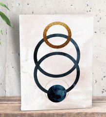 BK Gift Yatak Odası Konseptli Dekoratif Mini Kanvas Tablo 15x20cm-68