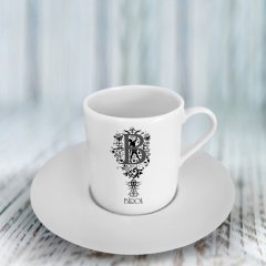 Kişiye Özel B Harfli Türk Kahvesi Fincanı (Model 1)