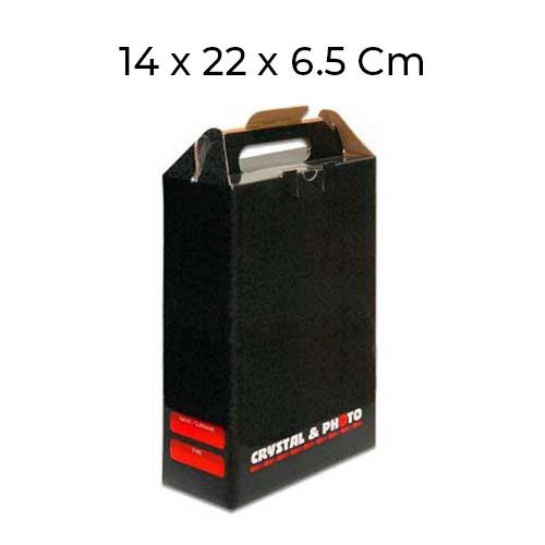 Siyah Karton Kristal Plaket Kutusu - Küçük