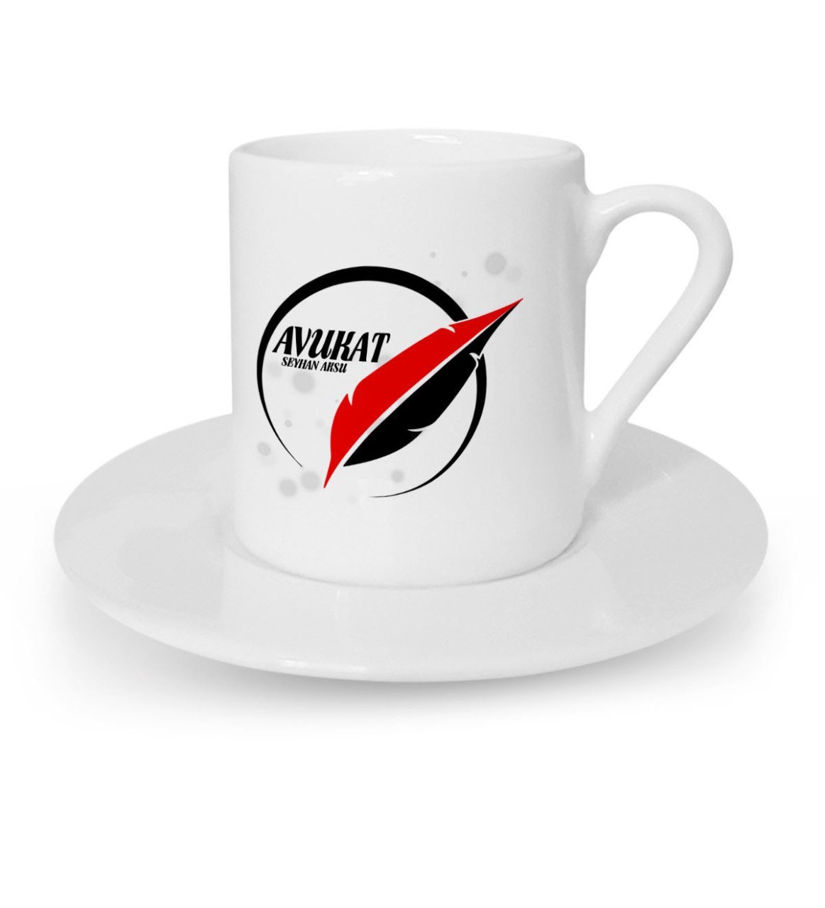 Kişiye Özel Mesleki Avukat Türk Kahvesi Fincanı - 18