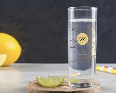 Kişiye Özel Renkli Baskılı Baş Harf İsim Tasarımlı Vodka Bardağı-3