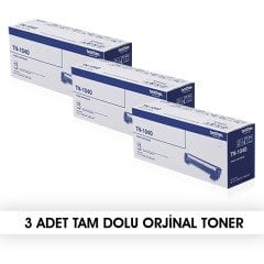 3 ADET Brother TN1040 Orjinal Toner HL1111 / DCP1511 /MFC1811 / MFC1815  Kutusuz