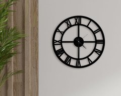 BK Gift Dekoratif 45cm Ahşap Duvar Saati-100