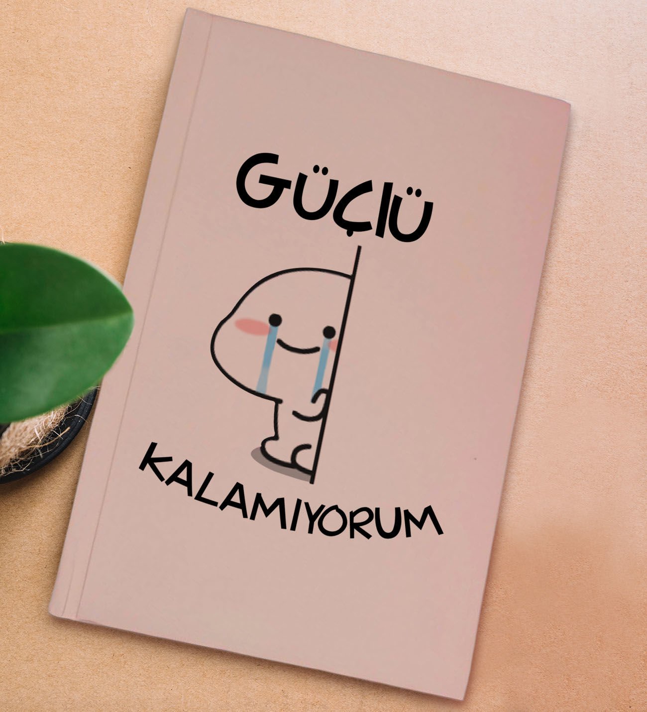 BK Gift Sert Kapaklı Pudra Pembesi Lastikli Defter , Arkadaşa Hediye, Yeni İş Hediyesi, Doğum Günü Hediyesi-2