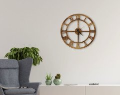 BK Gift Dekoratif 45cm Ahşap Duvar Saati-101