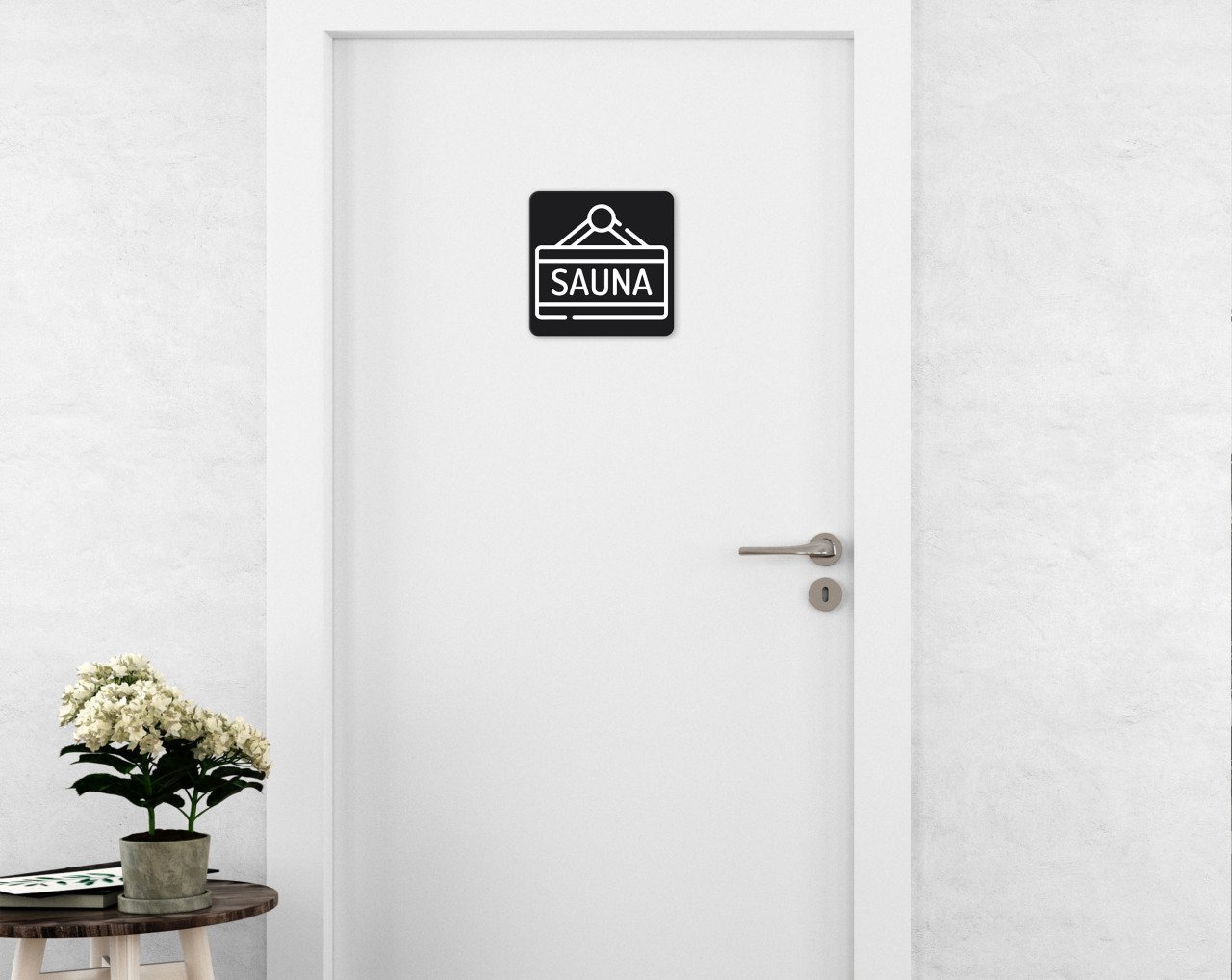 BK Home Sauna Kapı Yönlendirme Levhası-2