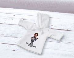 BK Gift Kişiye Özel Karikatürlü 3D Ahşap Biblo ve Beyaz Mini İçki Şişesi Tişörtü Hediye Seti, Arkadaşa Hediye, Sevgiliye Hediye-14