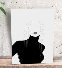 BK Gift Bonjour Tasarımlı Dekoratif Mini Kanvas Tablo 15x20cm-1