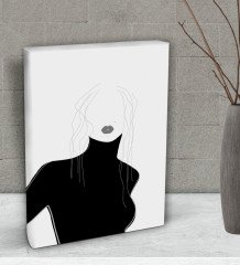 BK Gift Bonjour Tasarımlı Dekoratif Mini Kanvas Tablo 15x20cm-1