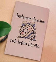 BK Gift Sert Kapaklı Pudra Pembesi Lastikli Defter , Arkadaşa Hediye, Yeni İş Hediyesi, Doğum Günü Hediyesi-5