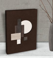 BK Gift Brown Textures Tasarımlı Dekoratif Mini Kanvas Tablo 15x20cm-1
