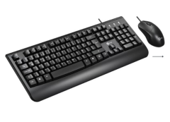 LENOVO LECOO CM105 SİYAH KABLOLU MOUSE & KLAVYE SET