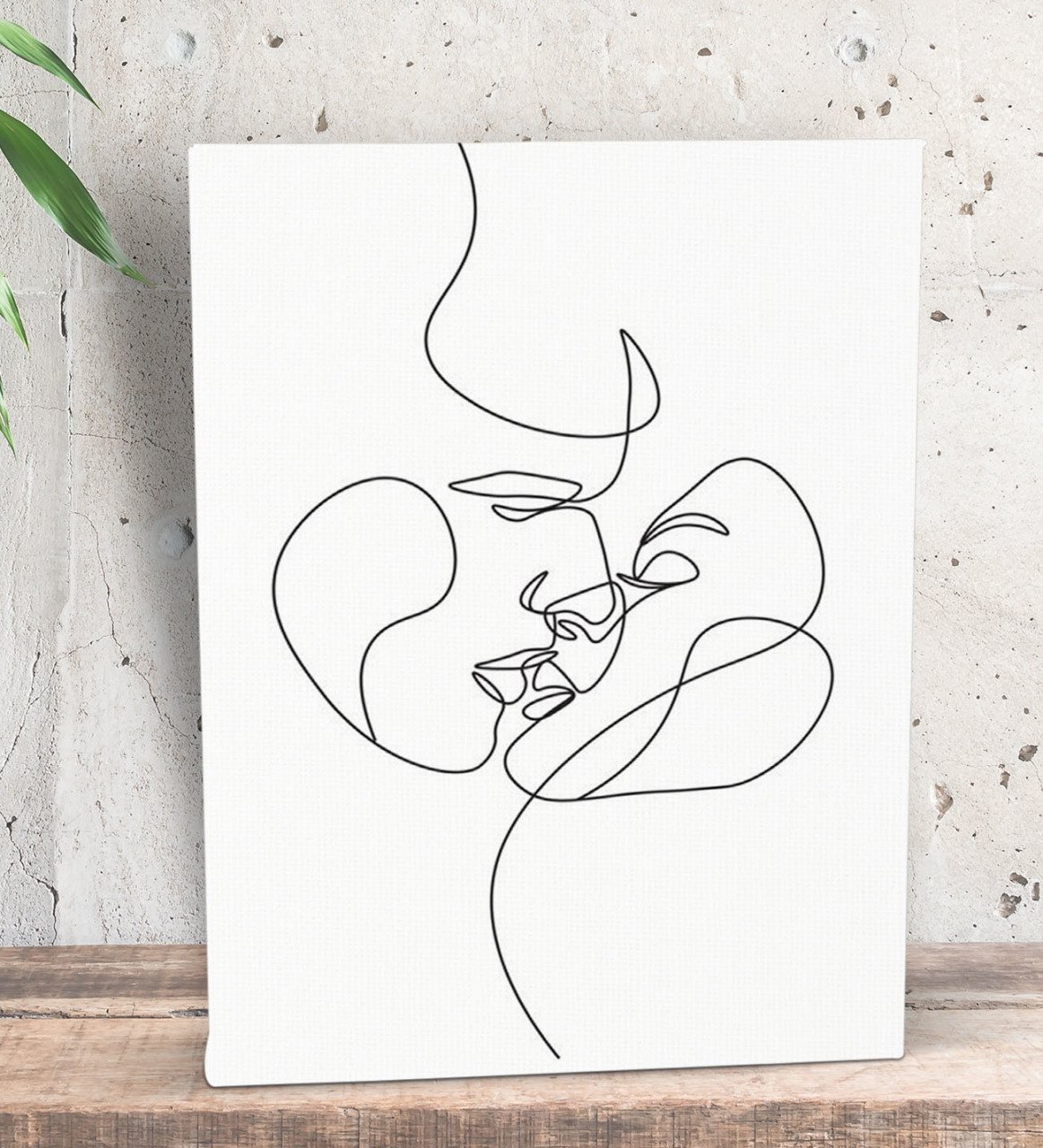 BK Gift Yatak Odası Konseptli Dekoratif Mini Kanvas Tablo 15x20cm-79
