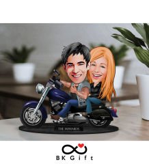 BK Gift Kişiye Özel Sevgililer Karikatürlü Ahşap Biblo, Sevgililer Günü Hediyesi, Doğum Günü Hediyesi, Yıl Dönümü Hediyesi