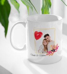 Kişiye Özel İsimli Fotoğraflı Beyaz Kupa Bardak-29