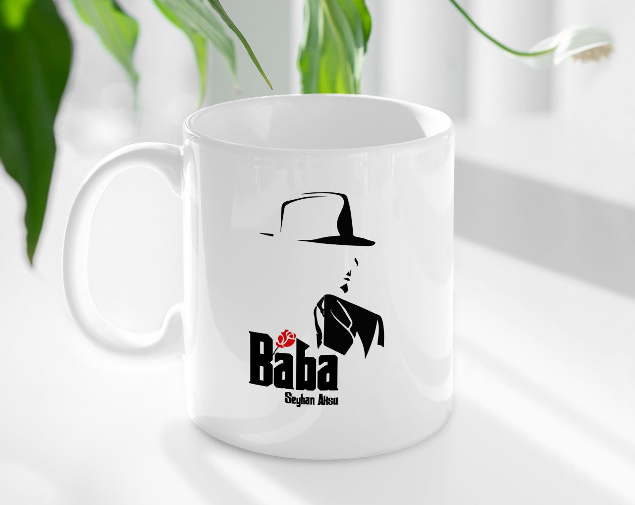 Kişiye Özel Babalar Günü Hediyesi Baba Godfather Tasarımlı Kupa Bardak-16