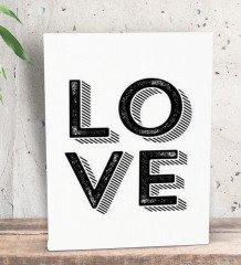 BK Gift Yatak Odası Konseptli Dekoratif Mini Kanvas Tablo 15x20cm-81
