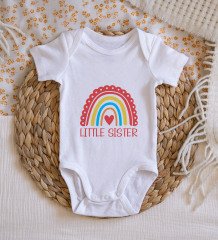 BK Kids Little Sister Tasarımlı Bebek Body Zıbın - Model 1