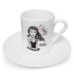 Kişiye Özel Turkish Coffee Tasarımlı Türk Kahvesi Fincanı - 1