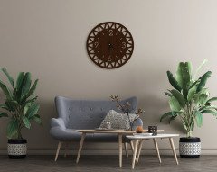 BK Gift Dekoratif 45cm Ahşap Duvar Saati-112