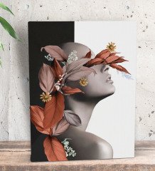 BK Gift Yatak Odası Konseptli Dekoratif Mini Kanvas Tablo 15x20cm-83