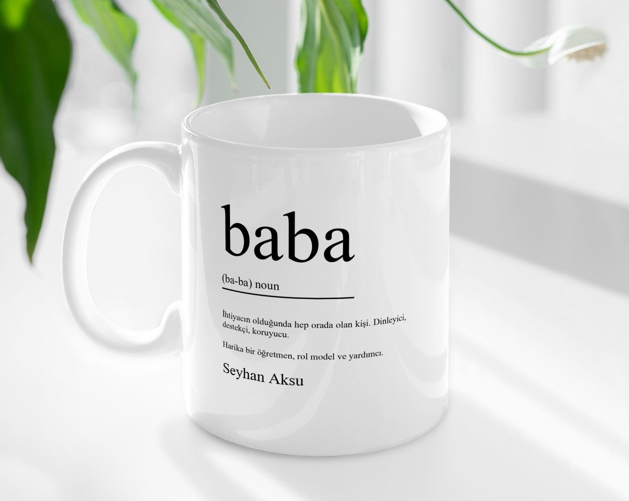 Kişiye Özel Babalar Günü Hediyesi Baba Tasarımlı Kupa Bardak-2