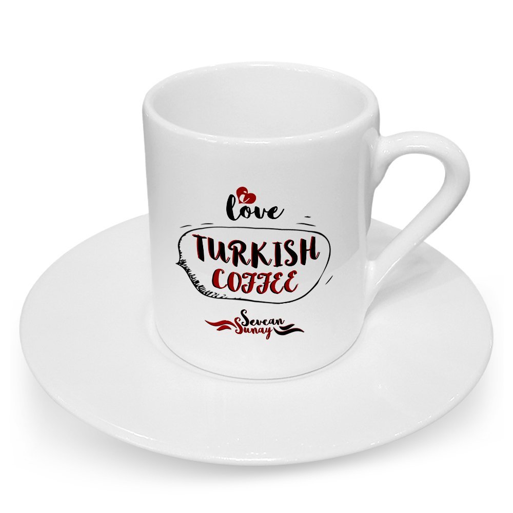 Kişiye Özel Turkish Coffee Tasarımlı Türk Kahvesi Fincanı - 2