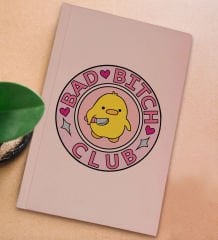 BK Gift Sert Kapaklı Pudra Pembesi Lastikli Defter , Arkadaşa Hediye, Yeni İş Hediyesi, Doğum Günü Hediyesi-15