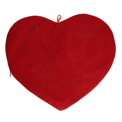 Sublimasyon Seni Seviyorum Kırmızı Kalp Yastık - Dikey