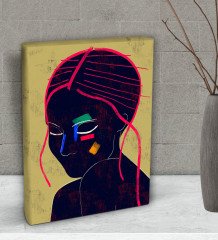 BK Gift Color Of Woman Tasarımlı Dekoratif Mini Kanvas Tablo 15x20cm-4