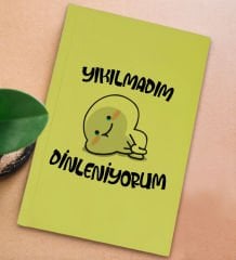 BK Gift Sert Kapaklı Sarı Lastikli Defter , Arkadaşa Hediye, Yeni İş Hediyesi, Doğum Günü Hediyesi-1