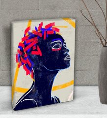BK Gift Color Of Woman Tasarımlı Dekoratif Mini Kanvas Tablo 15x20cm-5