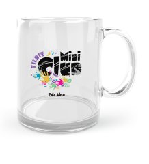 Kişiye Özel Mesleki Mini Club Cam Kupa Bardak - 1