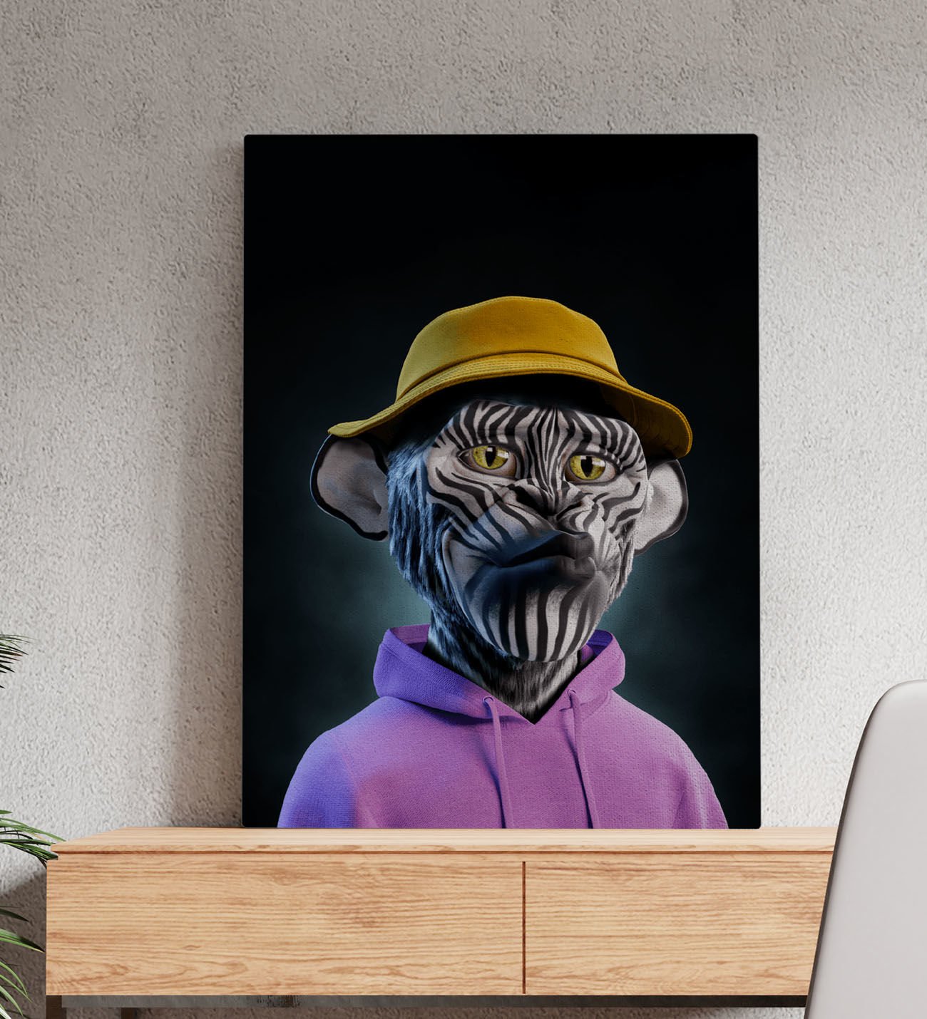 Bk Gift Fantastic Tasarımlı Kanvas Tablo-13 50X70CM Ev Dekorasyonu, Ev Hediyesi