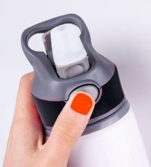 BK Gift Kişiye Özel İsimli Siyah Şerit Pipetli Metal Su Matarası 650ml, İsimli Matara, Arkadaşa Hediye