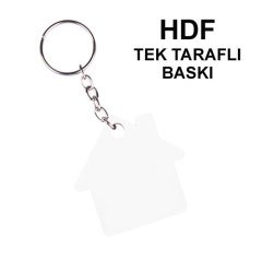 HDF Tek Taraflı Anahtarlık - Ev