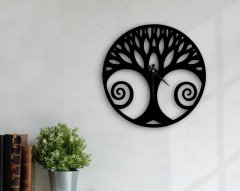 BK Gift Dekoratif 45cm Ahşap Duvar Saati-117