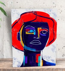 BK Gift Color Of Woman Tasarımlı Dekoratif Mini Kanvas Tablo 15x20cm-7