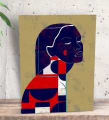 BK Gift Color Of Woman Tasarımlı Dekoratif Mini Kanvas Tablo 15x20cm-8