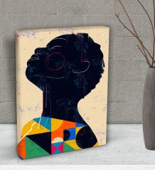 BK Gift Color Of Woman Tasarımlı Dekoratif Mini Kanvas Tablo 15x20cm-9