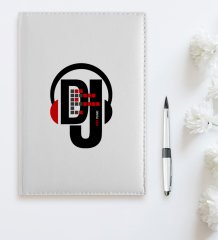 Kişiye Özel Mesleki DJ Beyaz Deri Ajanda - 1