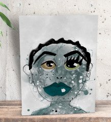 BK Gift Corlina Tasarımlı Dekoratif Mini Kanvas Tablo 15x20cm-1