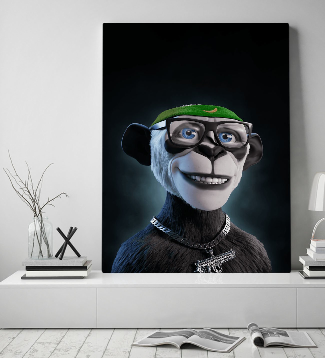 Bk Gift Fantastic Tasarımlı Kanvas Tablo-15 50X70CM Ev Dekorasyonu, Ev Hediyesi