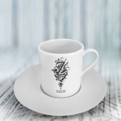 Kişiye Özel Z Harfli Türk Kahvesi Fincanı (Model 1)