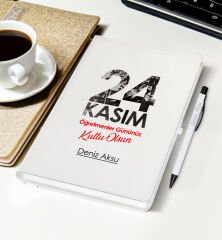 BK Gift Kişiye Özel İsimli Öğretmenler Günü Tasarımlı Defter, Tükenmez Kalem, Kupa ve Mousepad Hediye Seti - 9, Öğretmene Hediye, Öğretmenler Günü