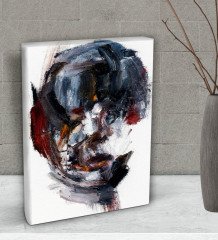 BK Gift Distortion Tasarımlı Dekoratif Mini Kanvas Tablo 15x20cm-1