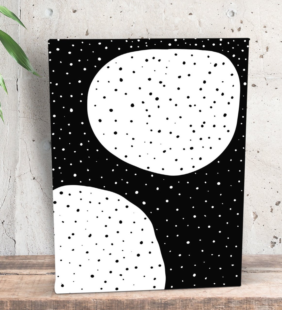 BK Gift Dots & Sports Tasarımlı Dekoratif Mini Kanvas Tablo 15x20cm-1