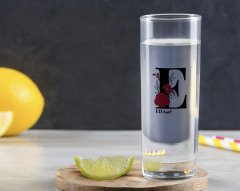 Kişiye Özel Renkli Baskılı Harfli Vodka Bardağı-6