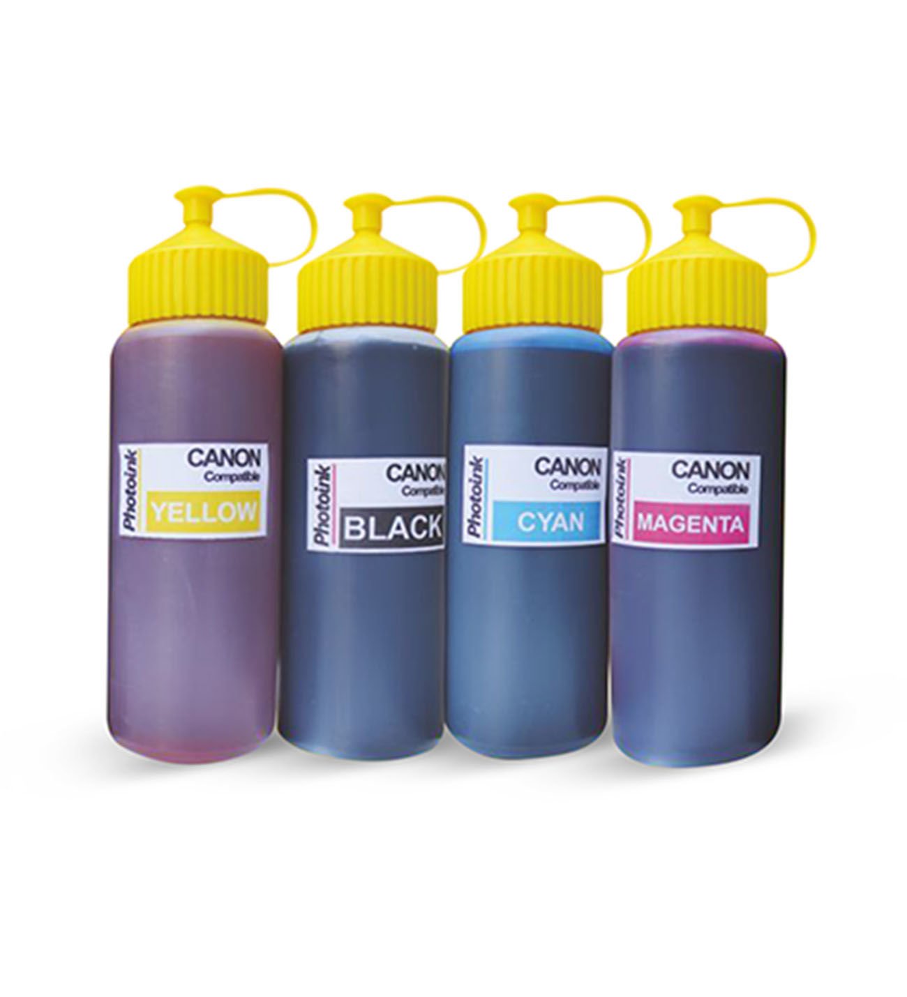 Canon Yazıcılar için uyumlu 4 Renk 500 ml Mürekkep SETİ
