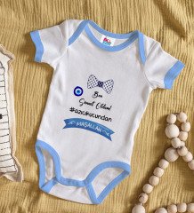 BK Kids Sünnet Tasarımlı Mavi Bebek Body Zıbın-2